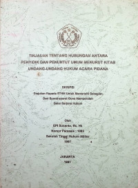 Skripsi : Tinjauan Tentang Hubungan Antara Penyidik dan Penuntut Umum Menurut KUHAP