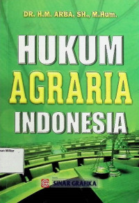 Hukum Agraria Indonesia