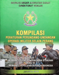 Kompilasi Perpu Operasi Militer Selain Perang Buku 9 