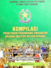 Kompilasi Perpu Operasi Militer Selain Perang Buku 11 