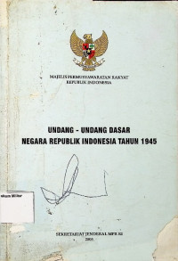 Undang-undang Dasar Negara Republik Indonesia Tahun 1945