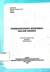 Pembangunan Nasional Dalam Angka