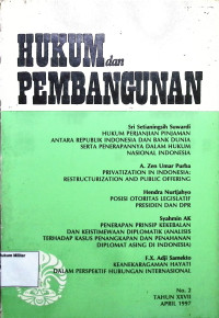 Hukum dan Pembangunan No. 2 Tahun XXVII (Sampul Hijau)