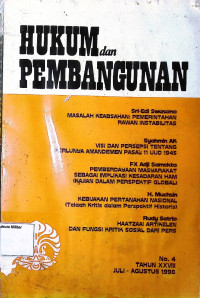 Hukum dan Pembangunan No. 4 Tahun XXVIII(sampul oren)