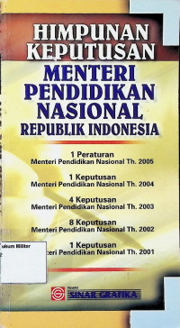 Himpunan Keputusan Menteri Pendidikan Nasional Republik Indonesia