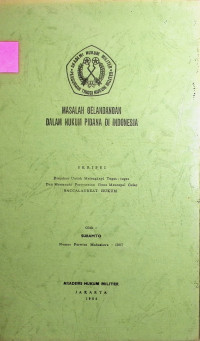 Skripsi : Masalah Gelandangan Dalam Hukum Pidana Di Indonesia