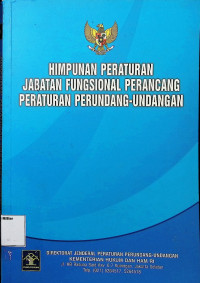 Himpunan Peraturan Jabatan Fungsional Perancang Peraturan Perundang-undangan