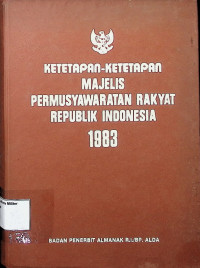 Ketetapan-ketetapan Majelis Permusyawaratan Rakyat Republik Indonesia 1983