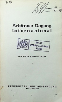 Arbitrase Dagang Internasional