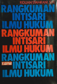 Rangkuman Intisari Ilmu Hukum