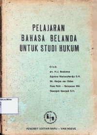 Pelajaran bahasa Belanda untuk studi hukum