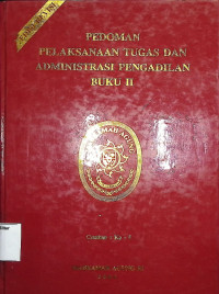 Pedoman Pelaksanaan Tugas dan Administrasi Pengadilan Buku 2