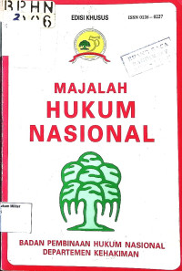 Majalah Hukum Nasional (Putih) No. 1 tahun 1995