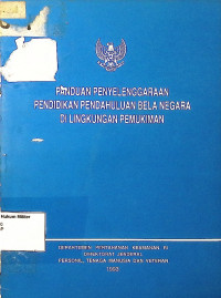 Panduan Penyelenggaraan Pendidikan Pendahuluan Bela Negara Di Lingkungan Pemukiman