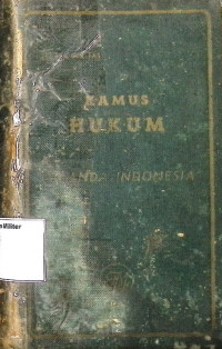 Kamus Hukum : Belanda - Indonesia