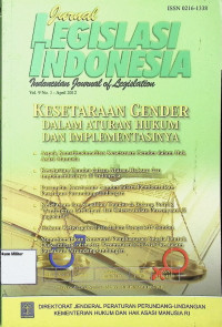 Jurnal Legislasi Indonesia (Vol. 9 No. 1 - April 2012) : Kesetaraan Gender Dalam Aturan Hukum dan Implementasinya