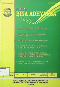 Jurnal Bina Adhyaksa (Vol. 1 No. 1 - Desember 2010)