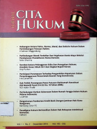 Jurnal Cita Hukum