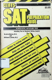 CLIFFS SAT(Scholastic Aptitude Test) Preparation Guide