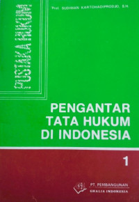 Pengantar Tata Hukum di Indonesia 1