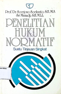 Penelitian hukum normatif: suatu tinjauan singkat