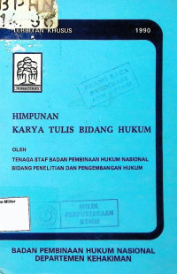 Himpunan Karya Tulis Bidang Hukum