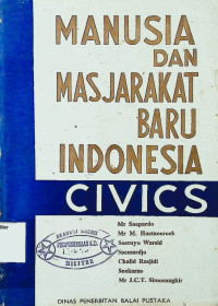 Manusia Dan Masyarakat Baru Indonesia CIVICS