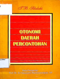 Otonomi Daerah Percontohan