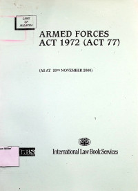 ARMED FORCES ACT 1972 ( ACT 77)