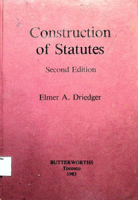 Construction Of Statutes