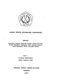 Skripsi : Aspek Hukum Kejahatan Perbankan