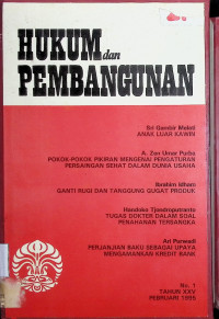 Hukum dan Pembangunan No. 1 Tahun XXV