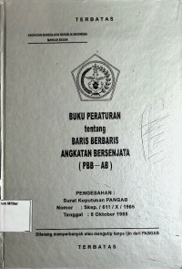 Buku Peraturan Tentang Baris Berbaris Angkatan Bersenjata (PBB-AB)