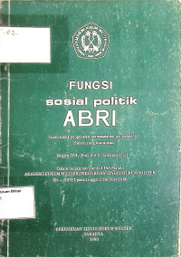 Fungsi Sosial Politik ABRI