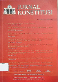 Jurnal Konstitusi (sampul merah)