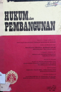 Hukum dan Pembangunan No. 1 Tahun XII Januari 1982