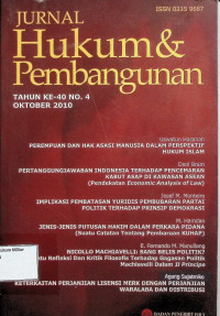 Jurnal Hukum & Pembangunan