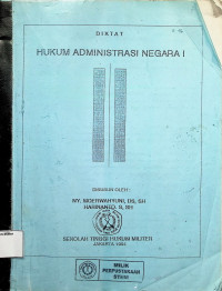 DIKTAT Hukum Aadministrasi Negara I