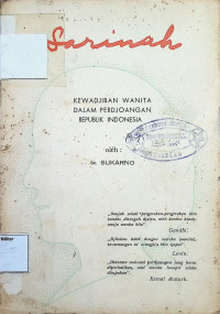 Sarinah : Kewadjiban Wanita Dalam Perjoangan Republik Indonesia