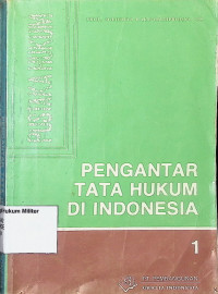 Image of Pengantar Tata Hukum Indonesia 1