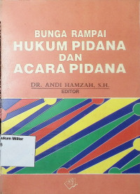 Bunga Rampai Hukum Pidana dan Acara Pidana