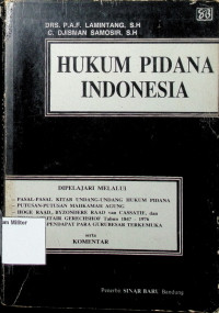 Hukum Pidana Indonesia