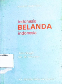 Kamus Kantong 
Indonesia Belanda Indonesia