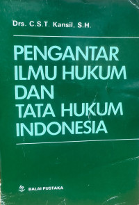 Image of PENGANTAR ILMU HUKUM DAN TATA HUKUM INDONESIA