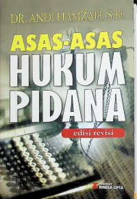 Asas-Asas Hukum Pidana (Edisi Revisi 2014)