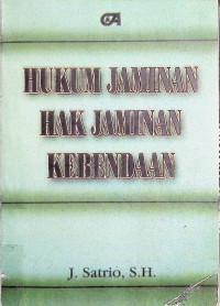 Hukum Jaminan Hak Jaminan Kebendaan