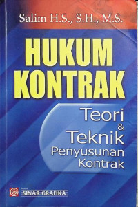 Hukum Kontrak: Teori & Teknik Penyusunan Kontrak