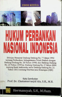 Hukum Perbankan Nasional Indonesia (Edisi Kedua)