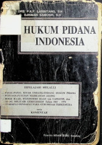 Hukum Pidana Indonesia