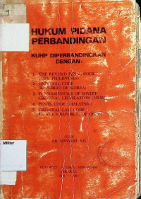 Hukum Pidana Perbandingan